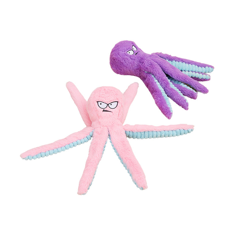 Octopus Plush Dog Toy Squeaky Bite-Resistant – photo 8 of 8