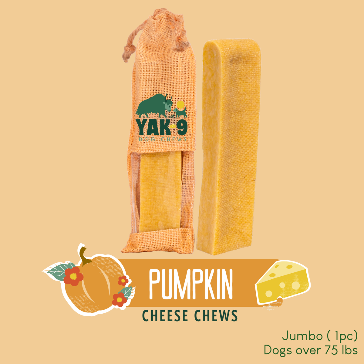 Pumpkin Yak Chews for Dogs – alternate view 20