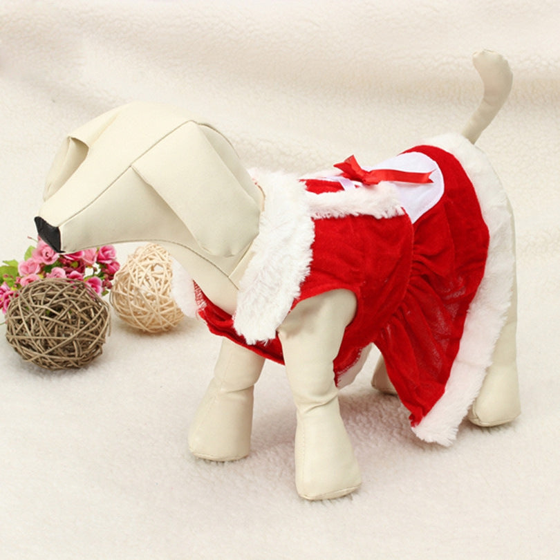 Red Christmas Dog Outfit and Skirt – photo 6 of 6
