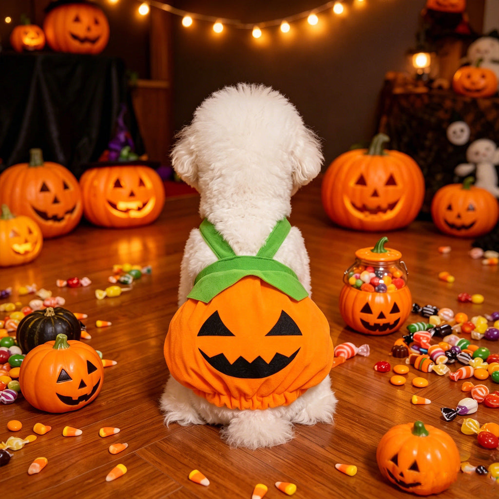 Pumpkin Dog Costume Dress for Small Dogs – alternate view 2