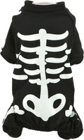 Glow-in-the-Dark Skeleton Dog Costume Jumpsuit – alternate view 2