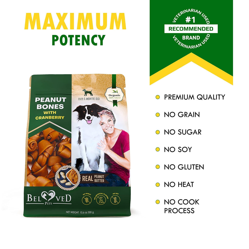 Peanut Butter Bones for Dogs Cranberry Rawhide-Free – photo 6 of 7