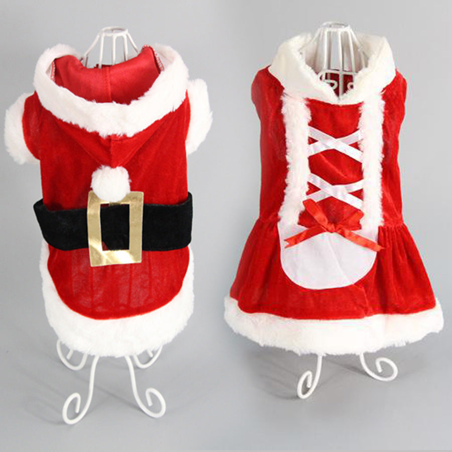 Red Christmas Dog Outfit and Skirt – photo 1 of 6