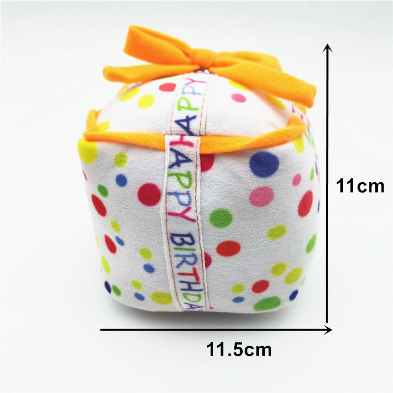 Cute Dog Birthday Cake Plush Toy – alternate view 5