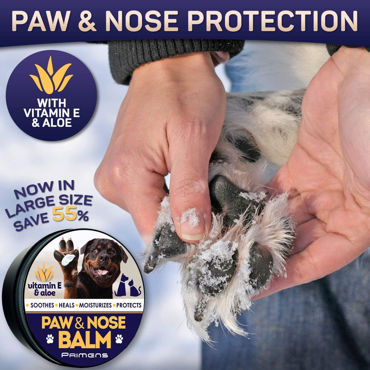 Dog Paw Balm Lick-Safe Paw Protection 5 oz – photo 2 of 6