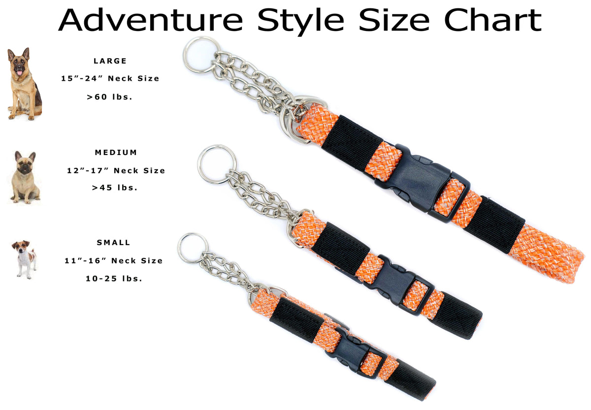 Adventure Style Mountain Flat Weave Martingale Dog Collar – alternate view 2