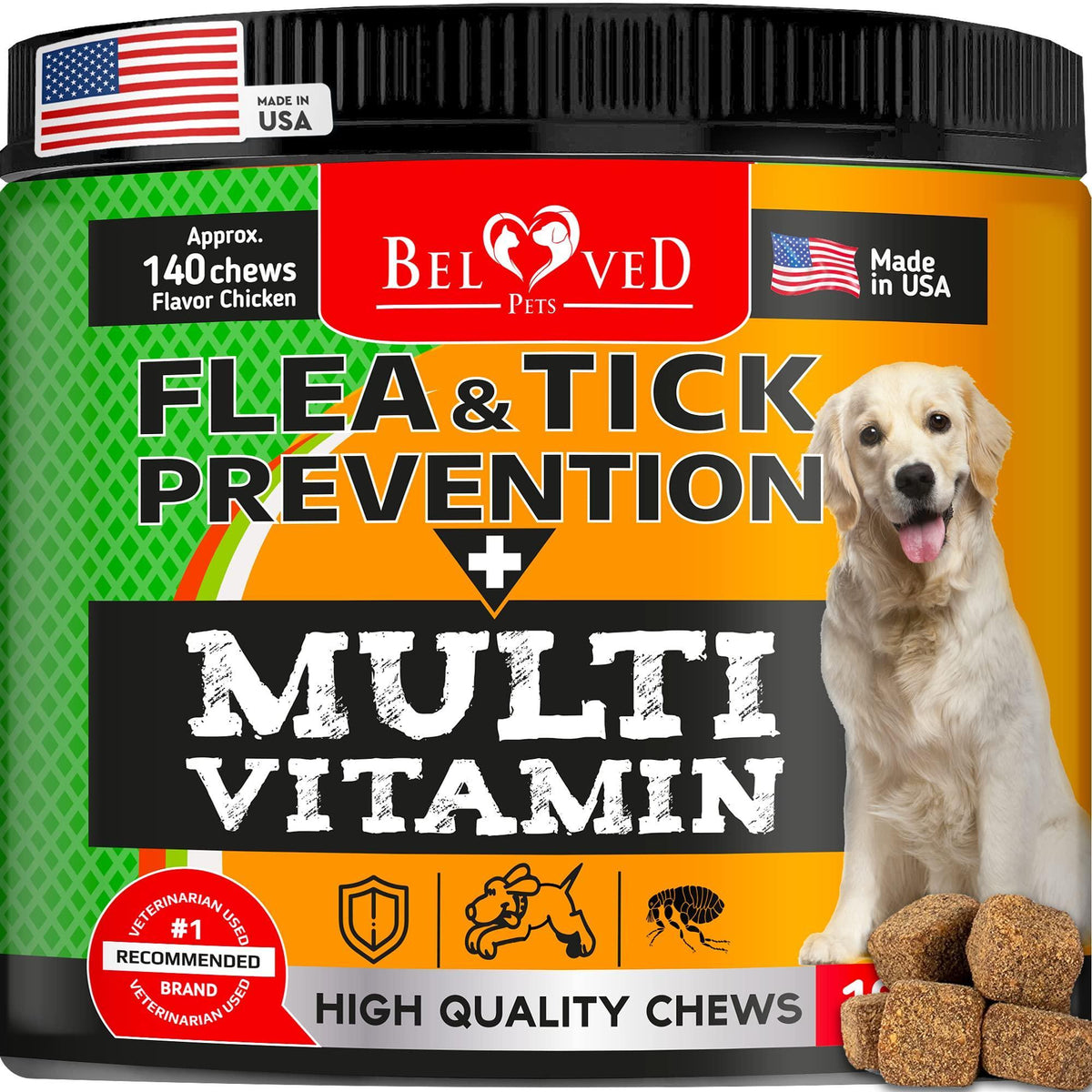Flea and Tick Prevention Chews for Dogs with Multivitamin Support – photo 1 of 6
