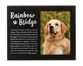 Rainbow Bridge Pet Memorial Frame, Black – front view