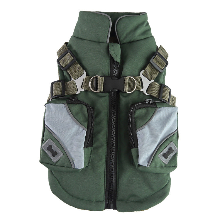 Winter Cotton Dog Jacket – Zipper Coat – alternate view 4