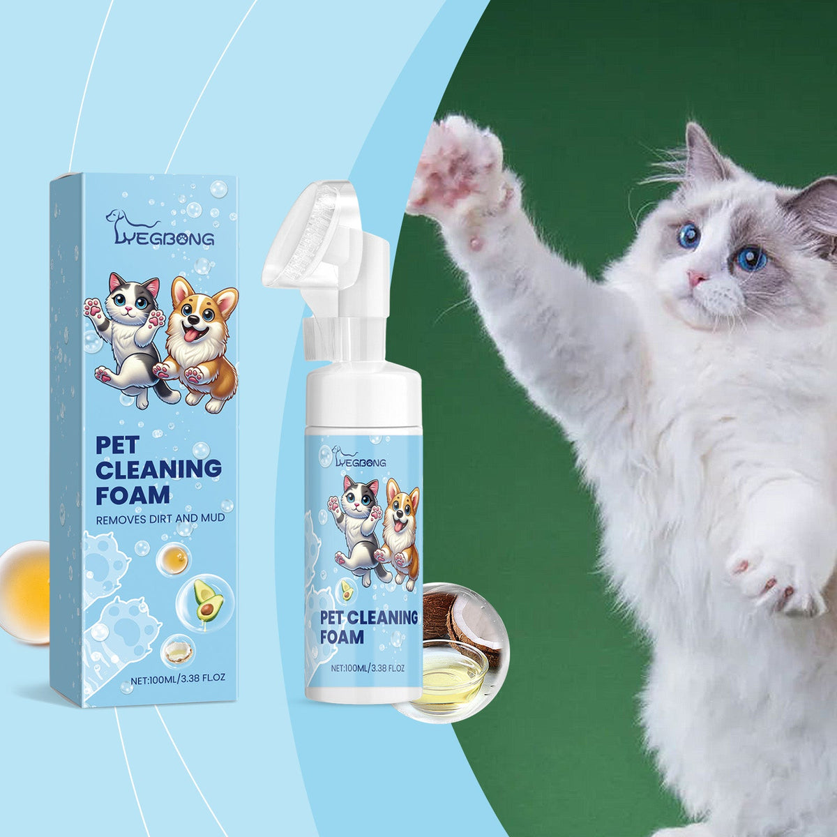 Foaming Pet Paw Cleaner – Dog & Cat Foot Wash – alternate view 3