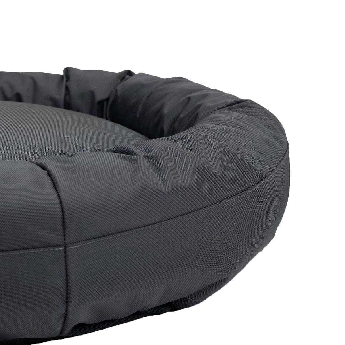 Armor bolster bed with calming nest-like walls