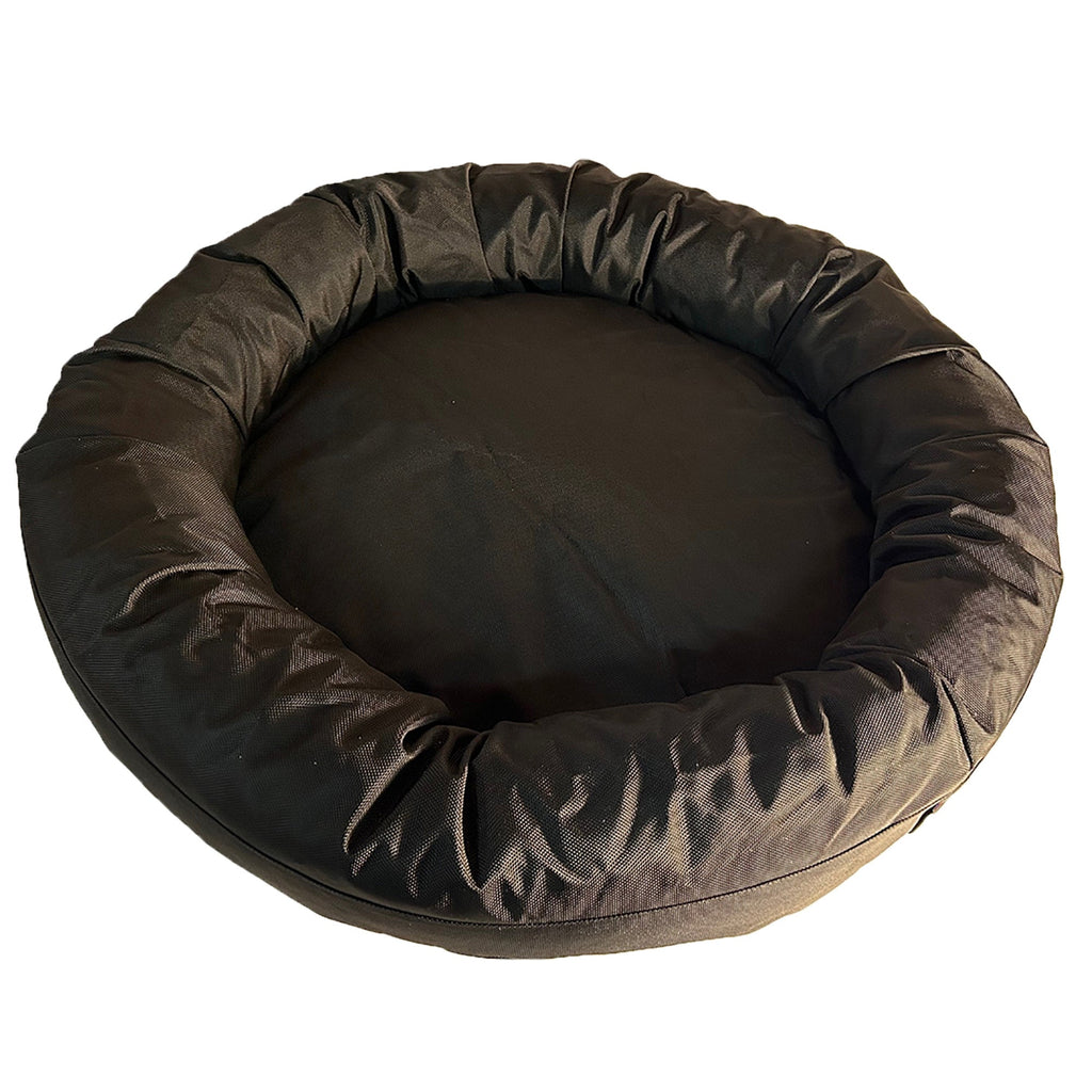 Armor bolster bed with calming nest-like walls
