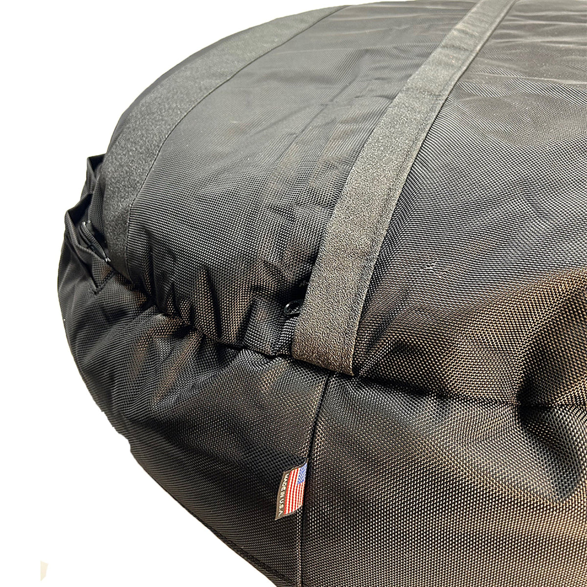 Armor round bolster dog bed in rugged 1680D ballistic fabric