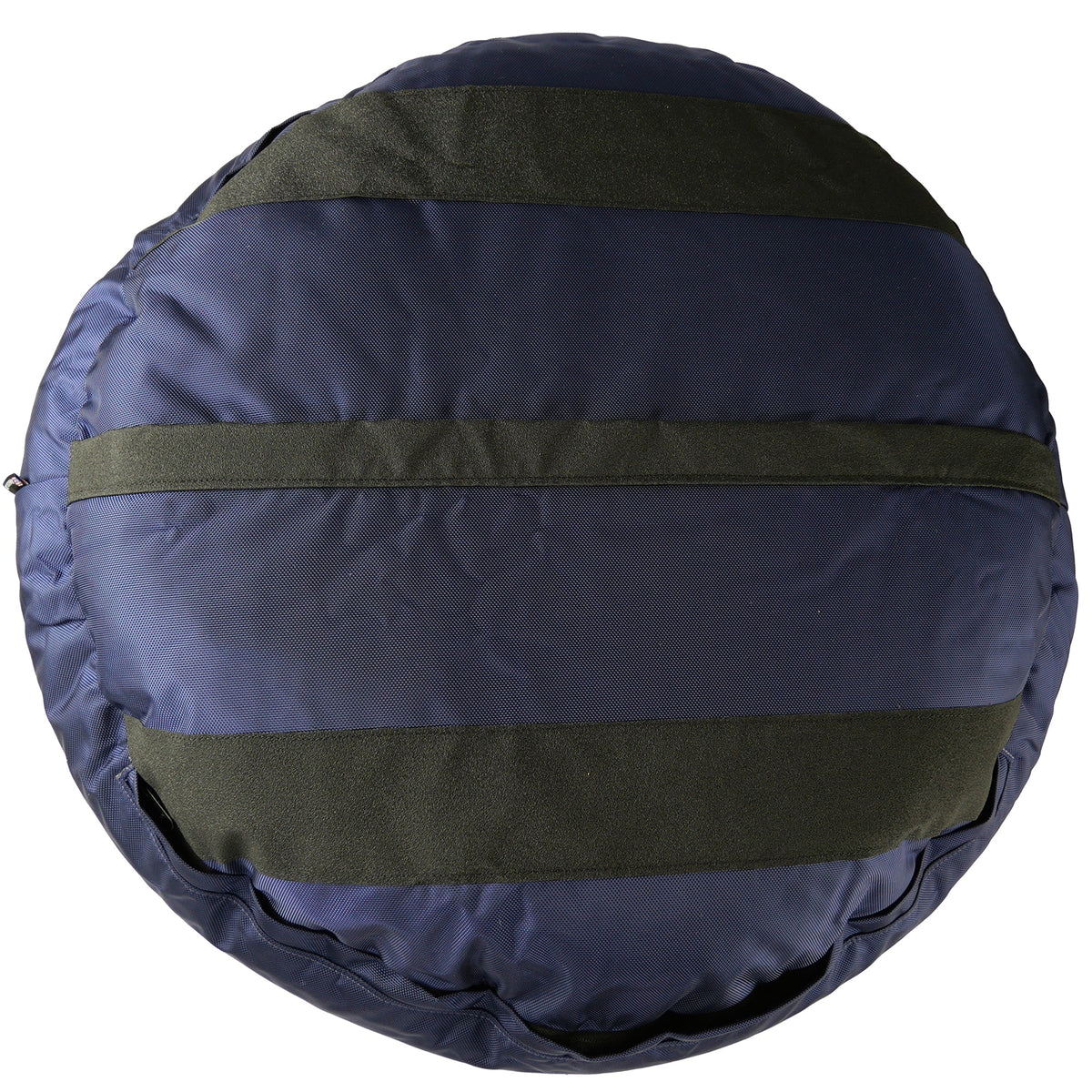 Round nest dog bed with calming bolster walls