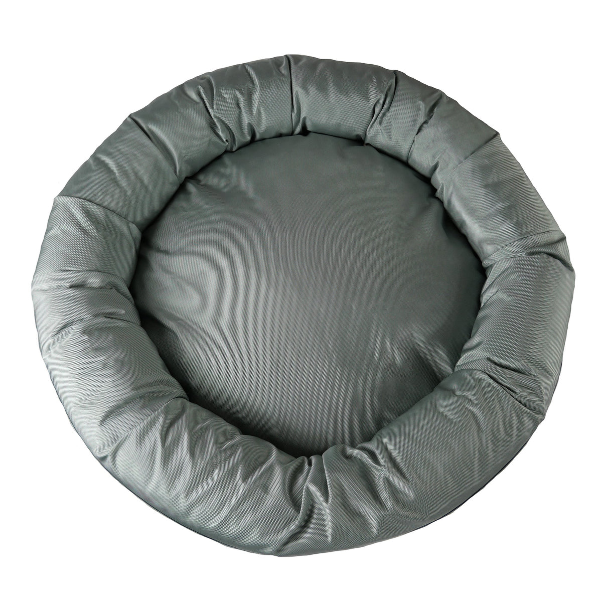 Armor round bolster dog bed in rugged 1680D ballistic fabric