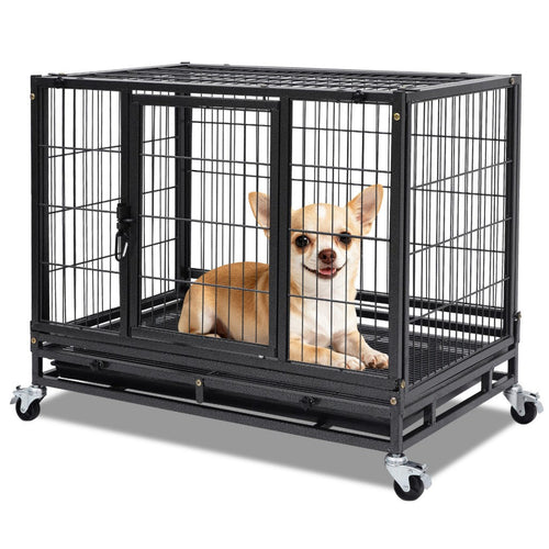 31 Inch Stackable Dog Crate – front view