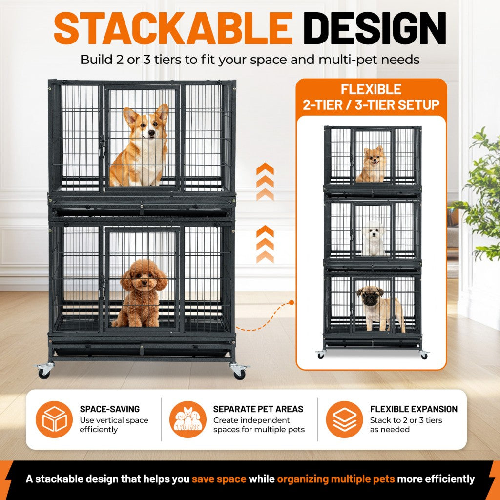 31 Inch Stackable Dog Crate – alternate view 3