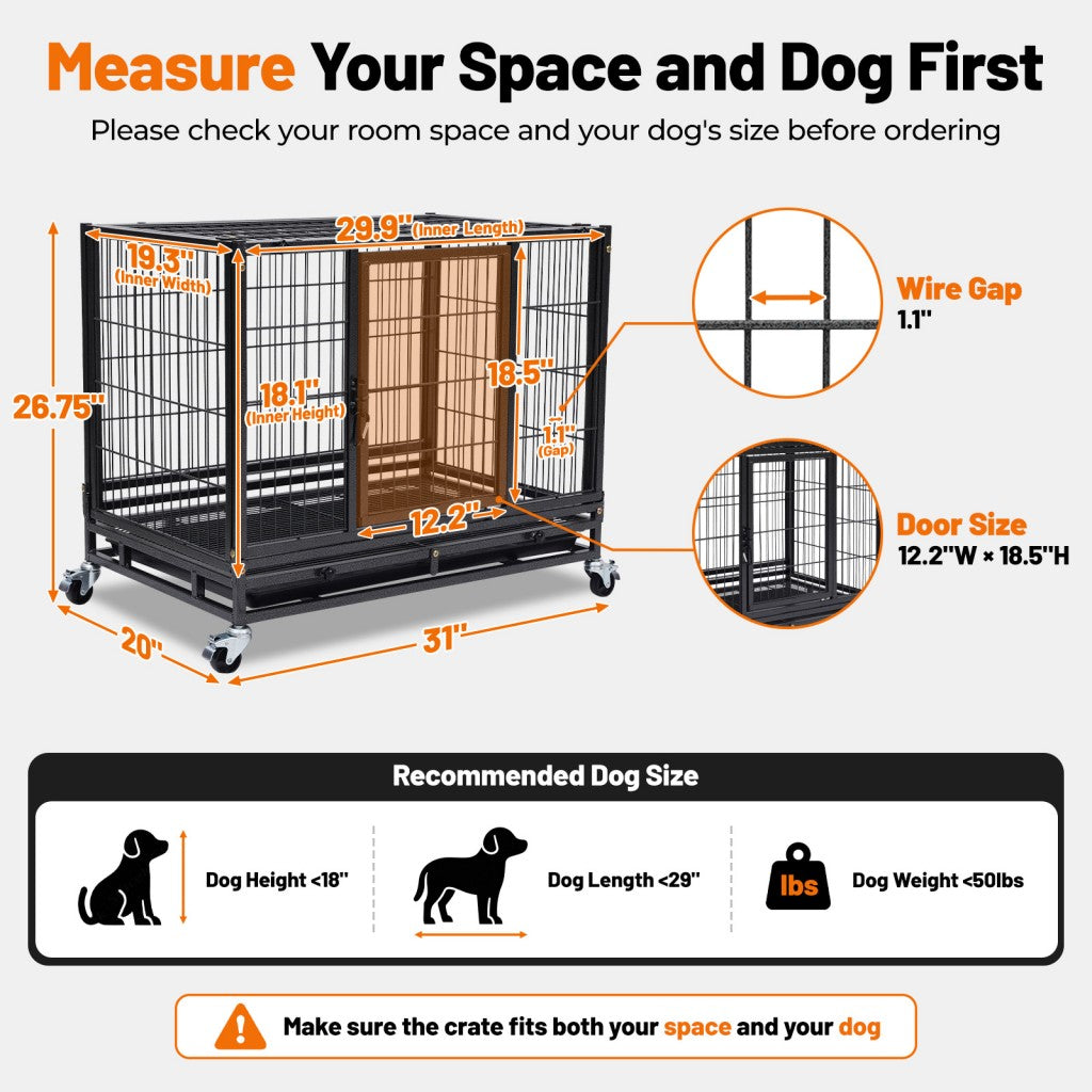 31 Inch Stackable Dog Crate – alternate view 10