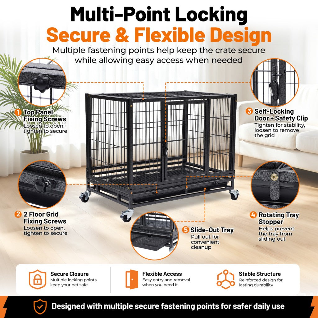 31 Inch Stackable Dog Crate – alternate view 6