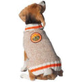 Adventure Club Patch Wool Dog Sweater Brown Marled with Embroidered Patch – photo 1 of 1