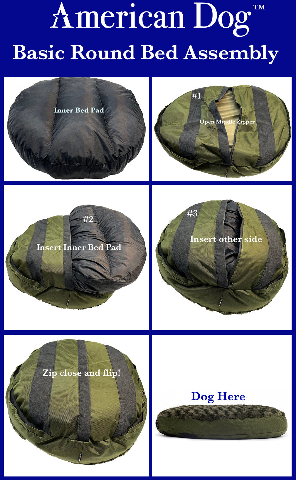 Round Armor Dog Bed – Durable Round Pet Bed – alternate view 15