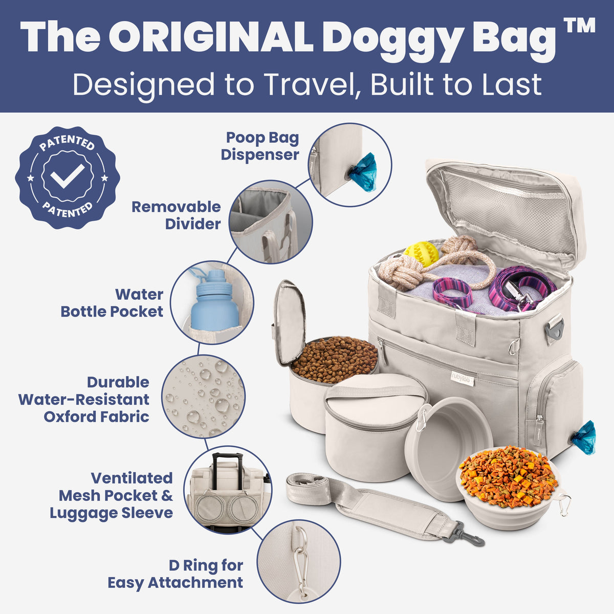The Original Doggy Bag® Dog Travel Bag for Supplies – alternate view 2