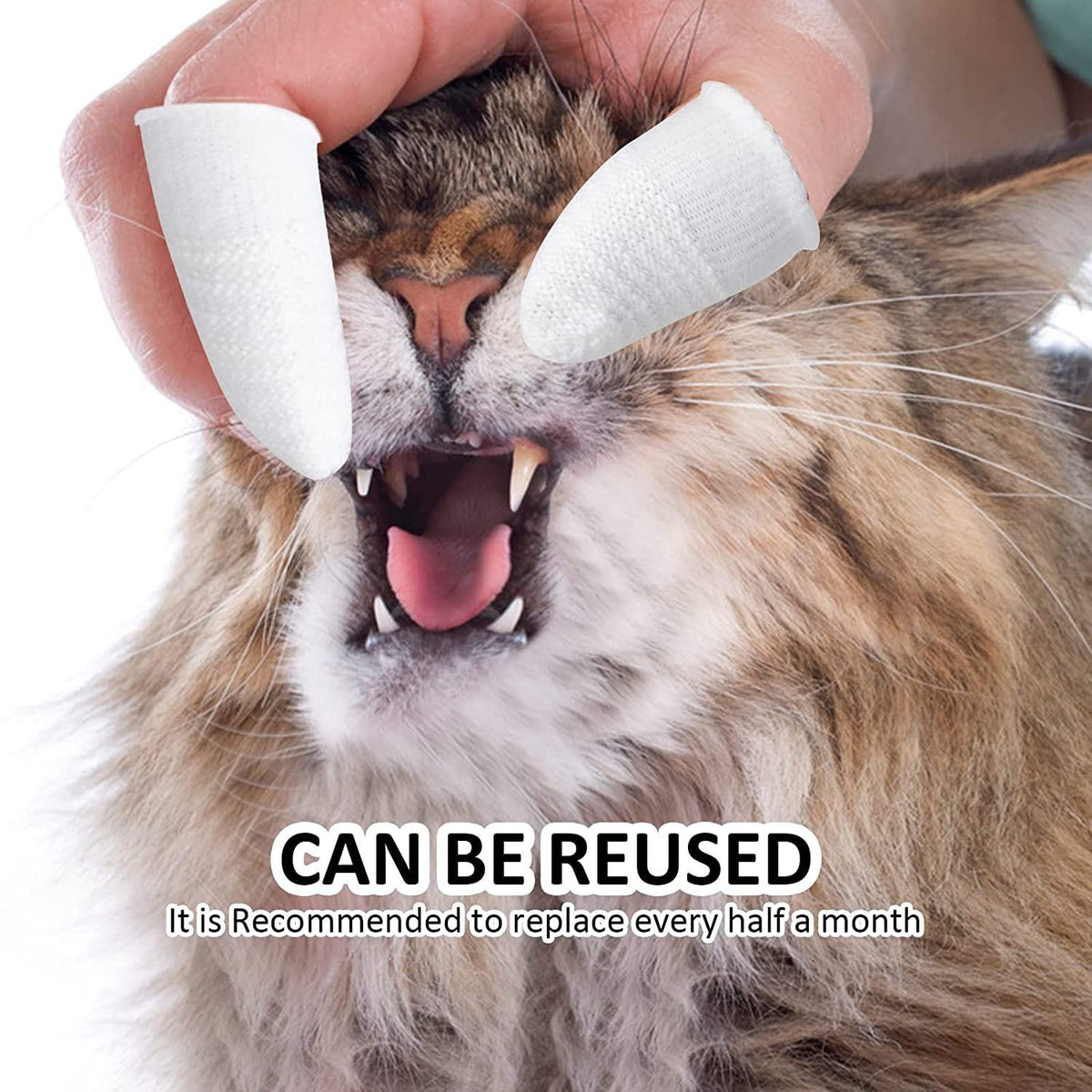 Pet Finger Toothbrush for Dogs and Cats Non-Woven Pair – photo 2 of 5