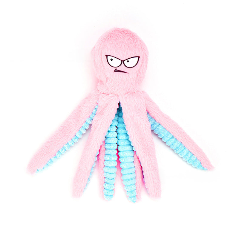 Octopus Plush Dog Toy Squeaky Bite-Resistant – photo 3 of 8