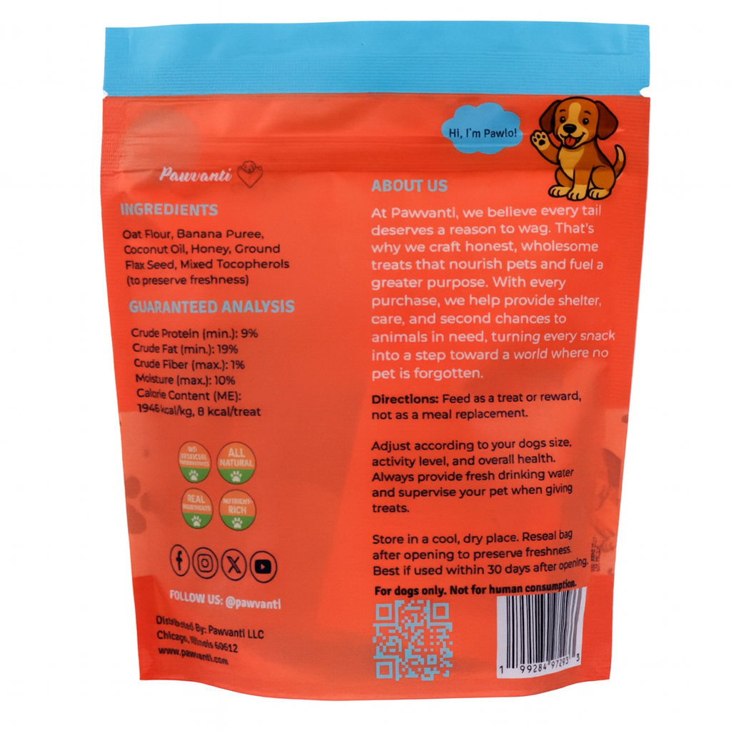 Banana Coconut Crunchy Dog Treats – alternate view 2