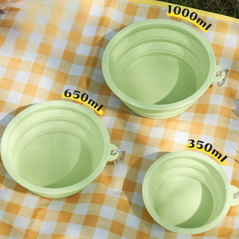 Folding Silicone Travel Bowl for Dogs & Cats – 350ml or 650ml – alternate view 6