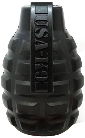 USA-K9 Grenade eDispenser army green rubber chew toy – photo 10 of 10