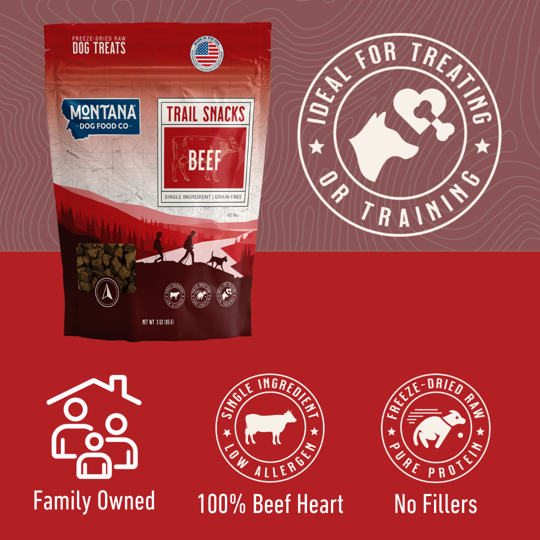 Beef Heart Freeze-Dried Raw Dog Treats – 3 oz – alternate view 2
