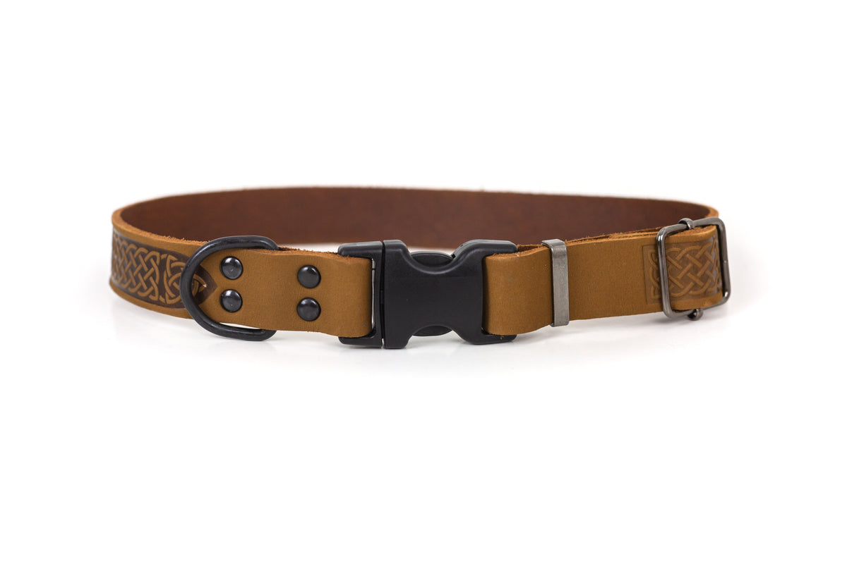 Celtic Sport Quick-Release Leather Dog Collar – alternate view 4