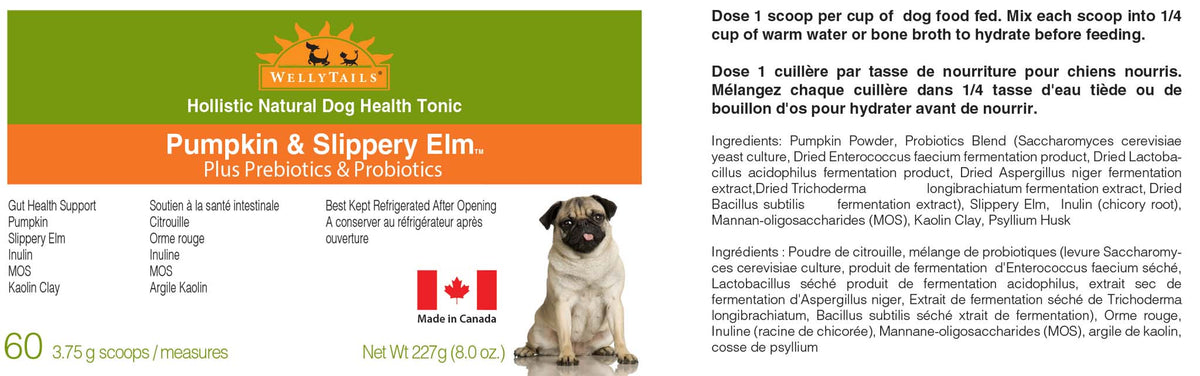 WellyTails Pumpkin and Slippery Elm probiotic digestive powder for dogs – photo 3 of 3