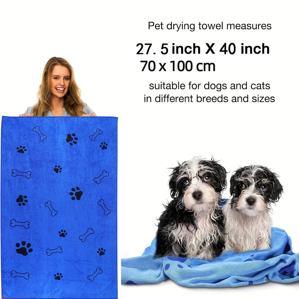 RANOVA Quick-Dry Microfiber Bath Towel for Dogs and Cats – photo 3 of 7