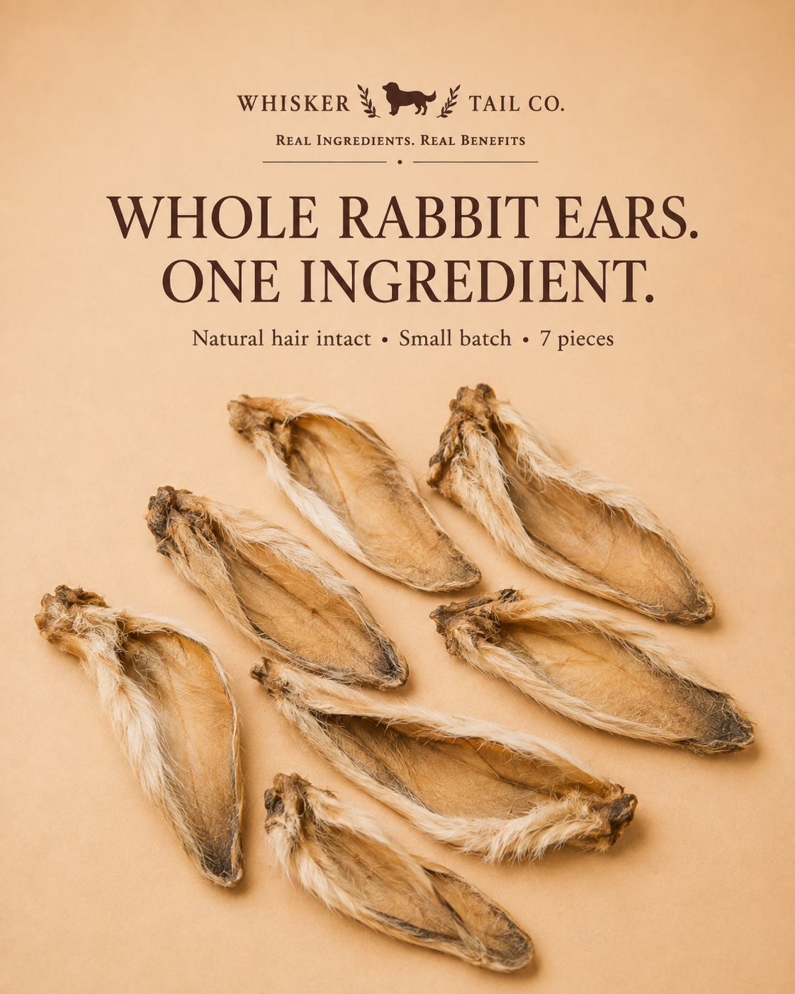 Rabbit Ears Natural Chew for Dogs & Cats – alternate view 5