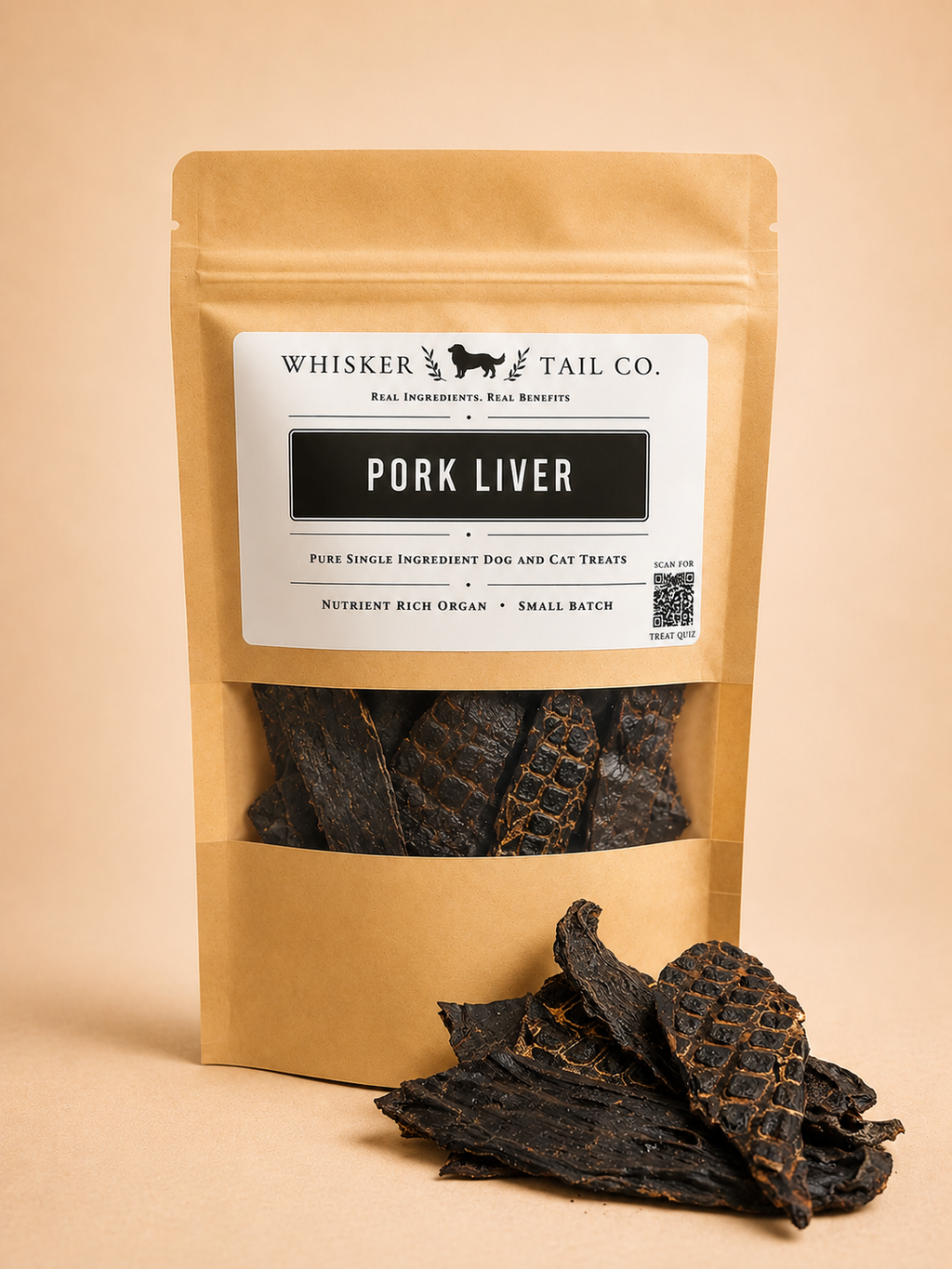 Pork Liver Nutrient-Rich Treat for Dogs & Cats – front view