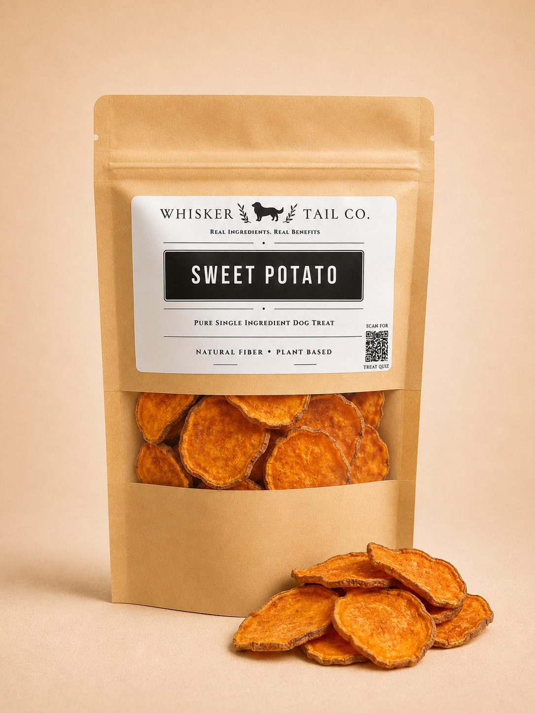 Sweet Potato Chips Fiber-Rich Treat for Dogs – front view