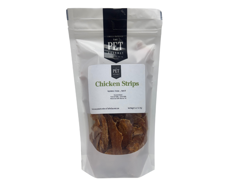 Chicken Jerky Strips for Dogs  5 oz