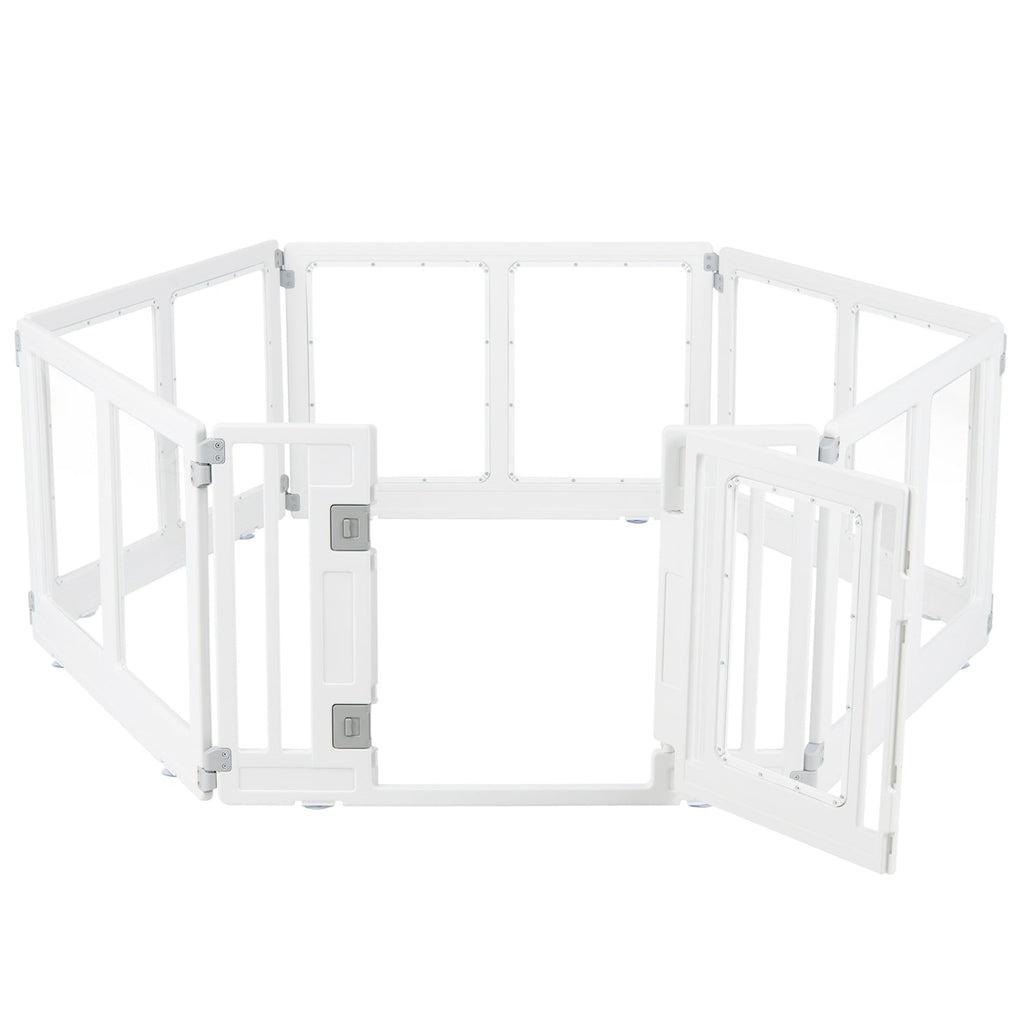 Clear Plastic Dog Playpen with Door 8 Panel – photo 12 of 16