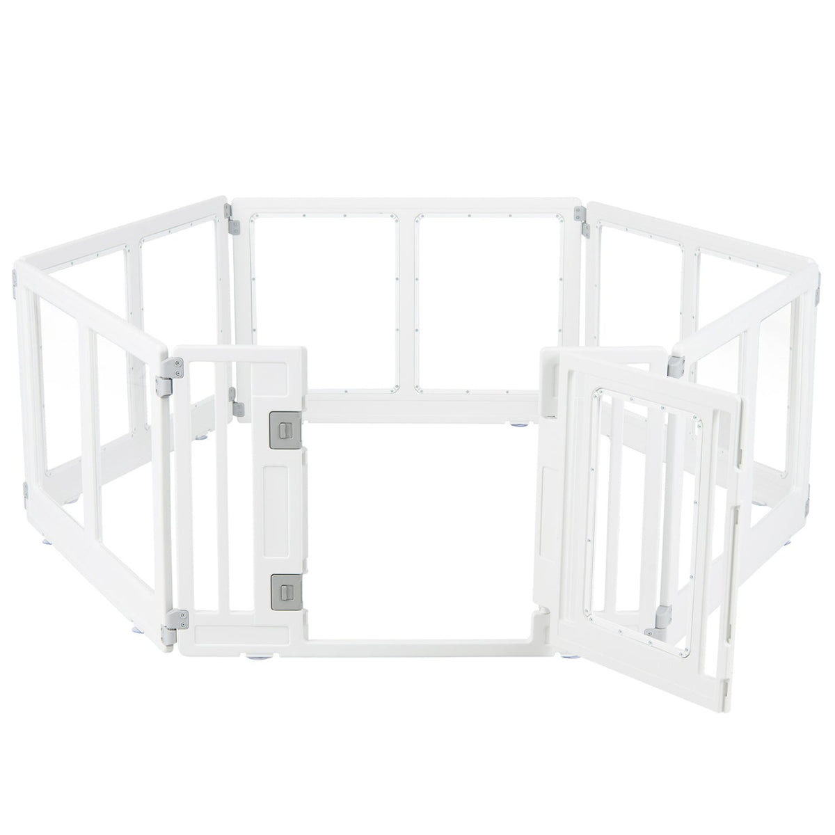 Clear Plastic Dog Playpen with Door 8 Panel – photo 12 of 16
