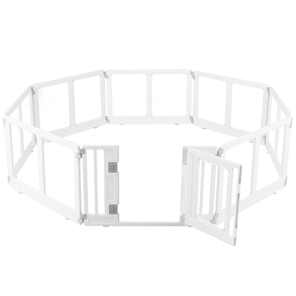 Clear Plastic Dog Playpen with Door 8 Panel – photo 4 of 16