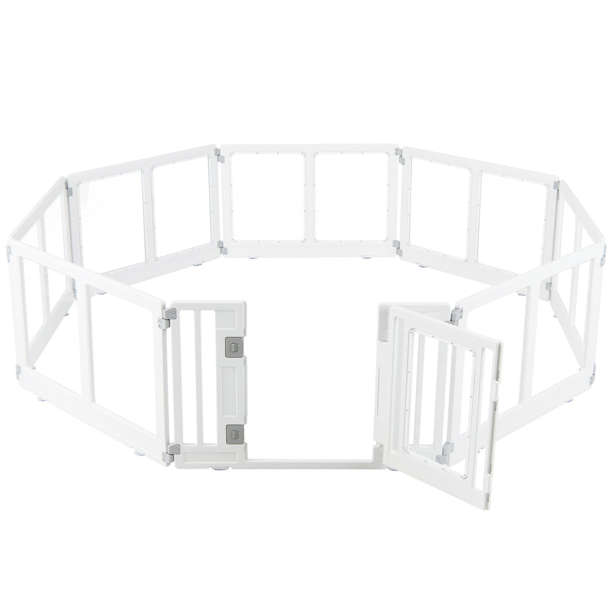 Clear Plastic Dog Playpen with Door 8 Panel – photo 4 of 16
