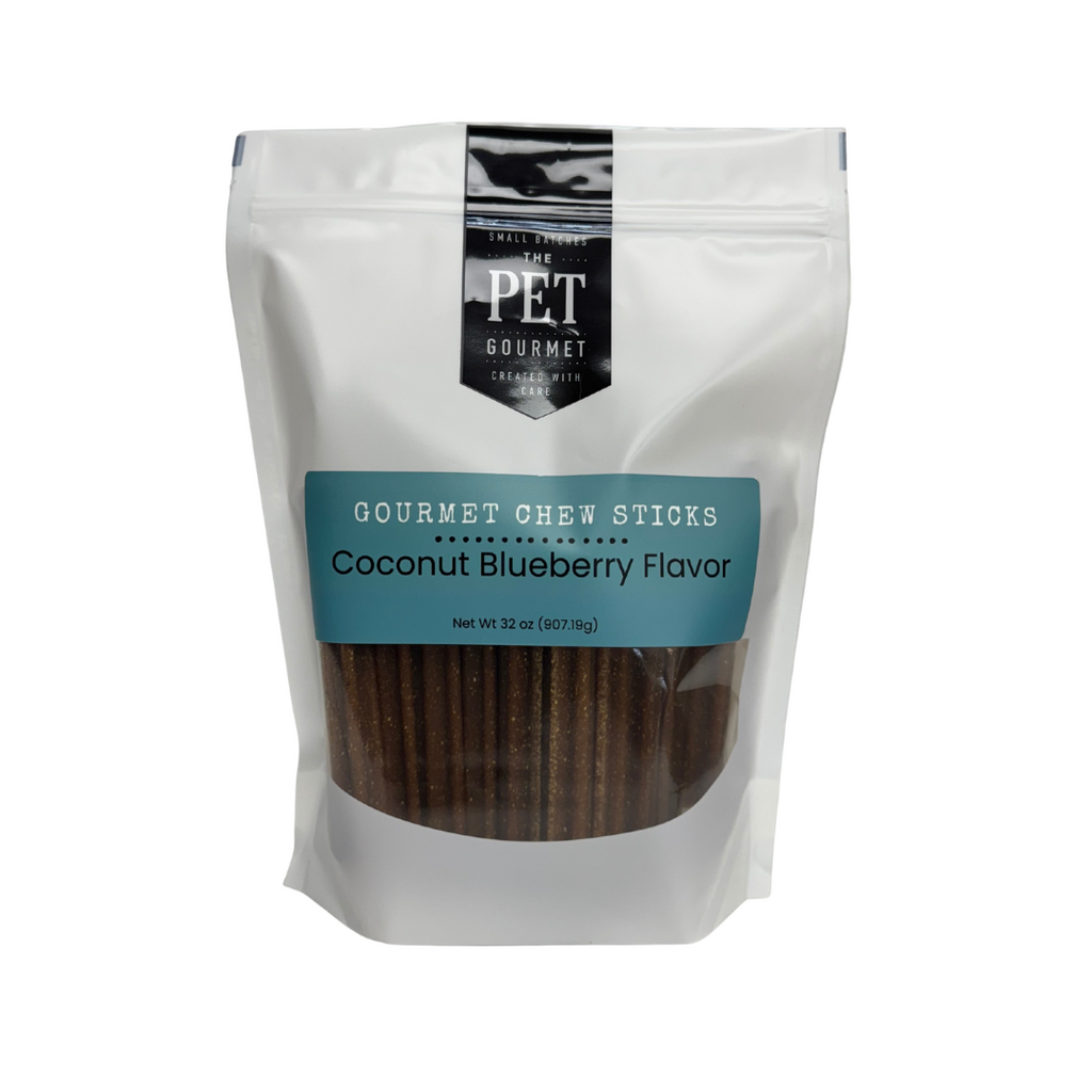 Coconut Blueberry Gourmet Chew Sticks for Dogs  2 lb Bag