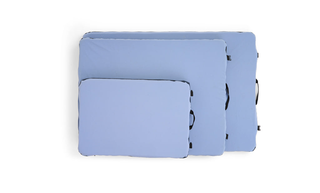 Portable HEST dog bed sized for kennels and crates