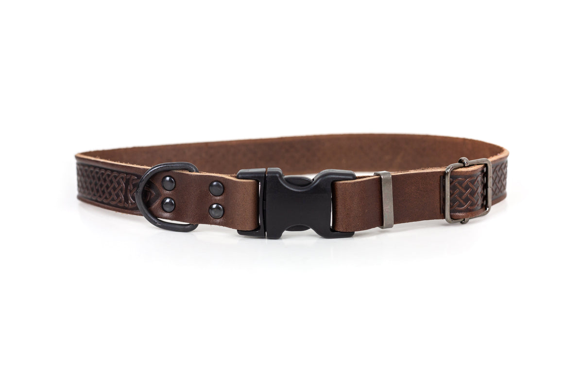 Celtic Sport Quick-Release Leather Dog Collar – alternate view 3