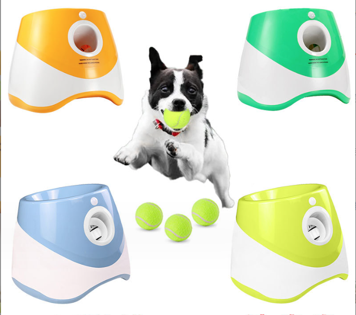 Automatic Dog Ball Launcher – Interactive Fetch Toy – front view