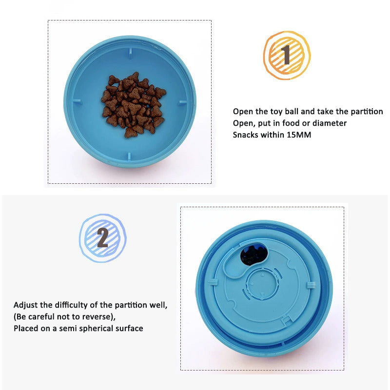 Wobble Treat-Dispensing Feeder Ball Toy for Dogs & Cats – alternate view 4
