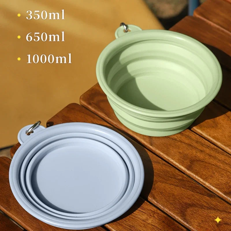 Folding Silicone Travel Bowl for Dogs & Cats – 350ml or 650ml – alternate view 9