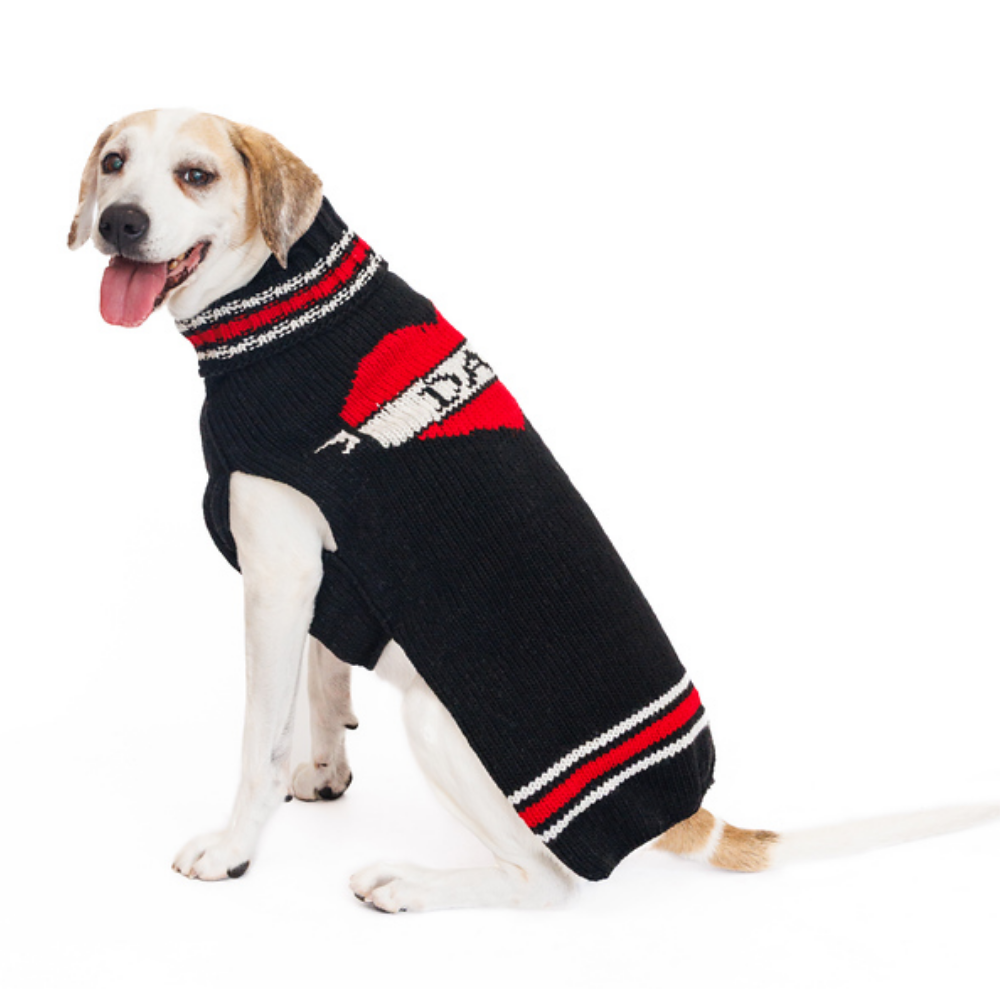 Dad Dog Sweater 100 Percent Wool Heart Design – photo 4 of 7
